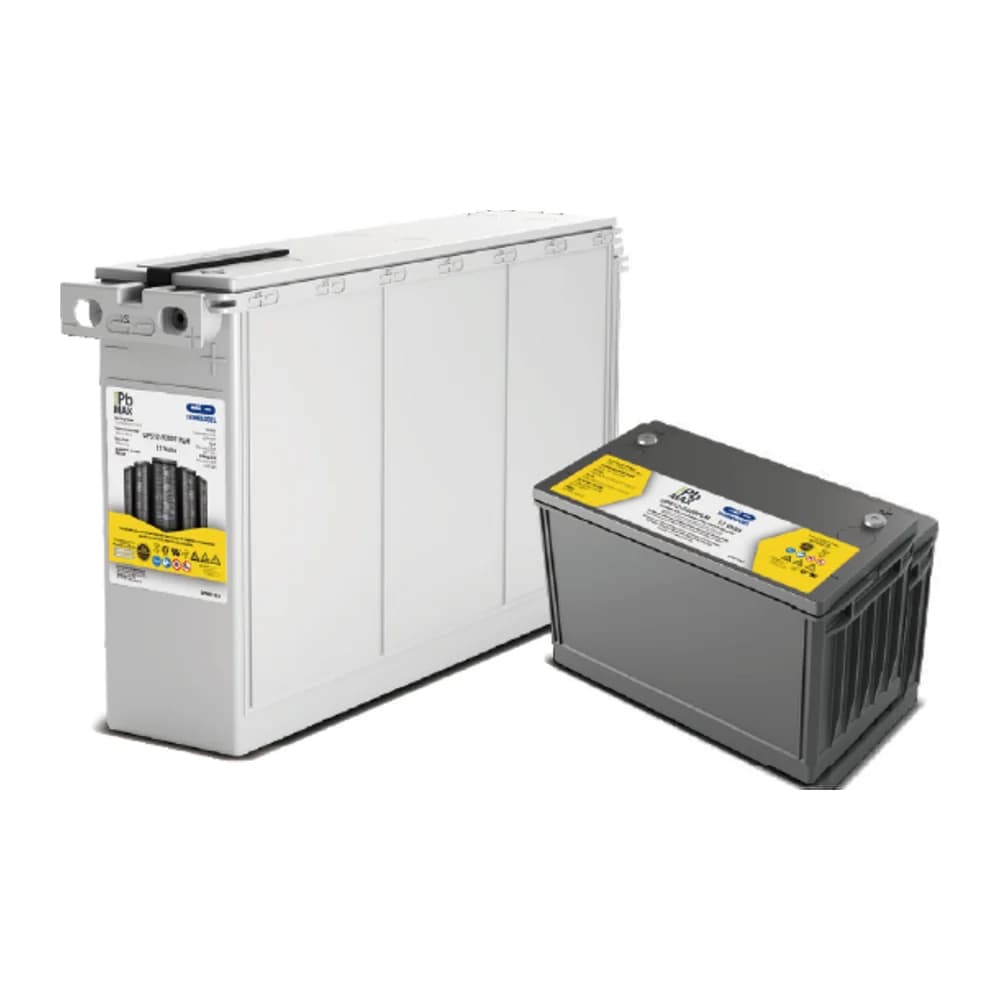 ตัวอย่างแบตเตอรี่ VRLA Pure Lead ที่ใช้ในระบบ UPS 3 เฟส