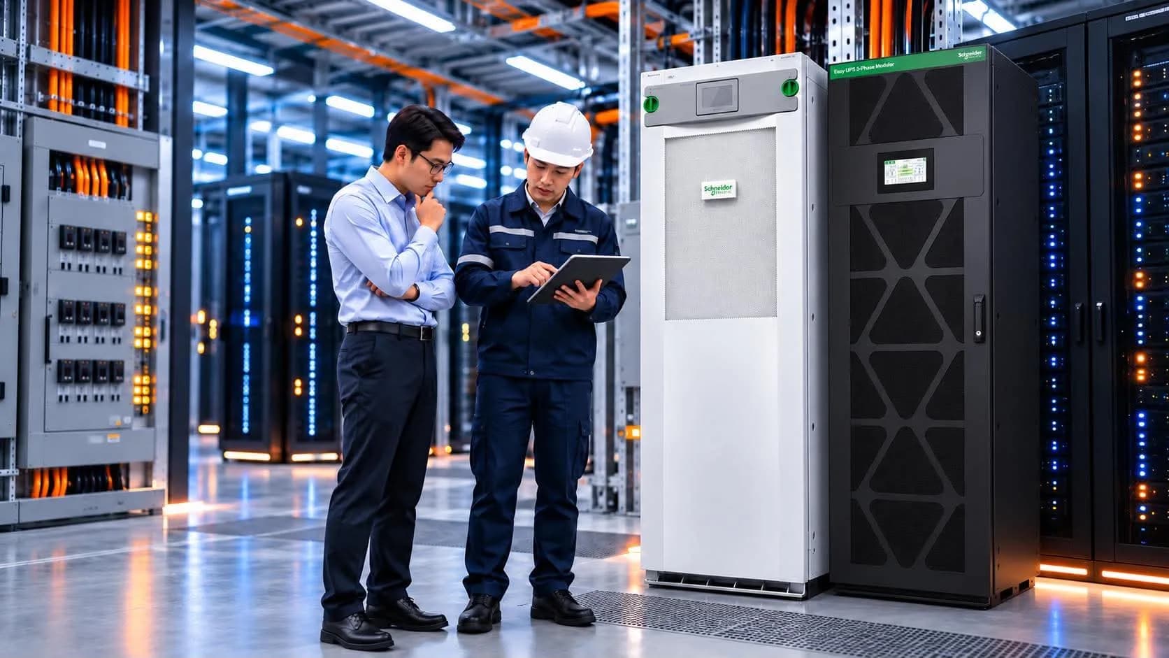 วิศวกรให้คำปรึกษาเครื่อง UPS Schneider Electric หน้างาน
